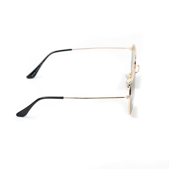 Green Tint Gold Frame Vintage Retro Sunglasses - Picture 4 of 4